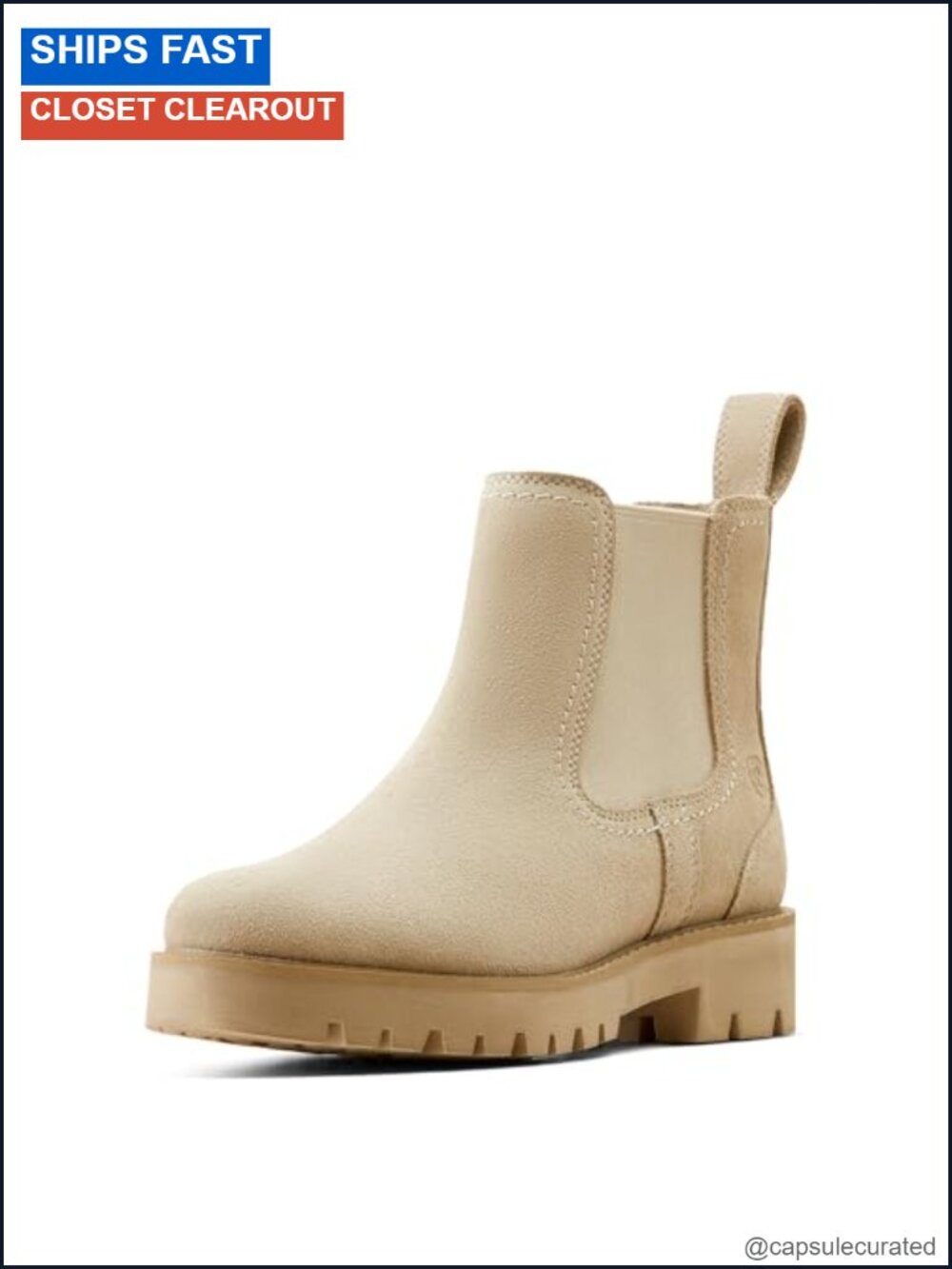 ARIAT Wexford Lug Boots Women Pull-On Chelsea Mid-Calf Work Boots